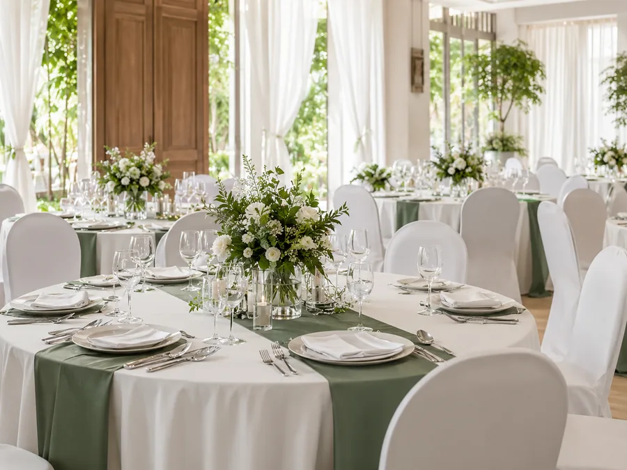 Sewa meja kursi untuk wedding prasmanan dan event.
